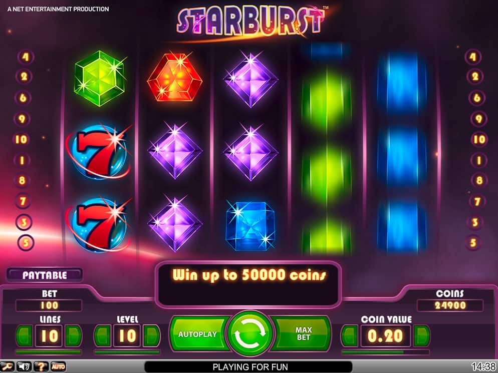 Starburst Slot Rezension – das Spiel mit häufigen Auszahlungen