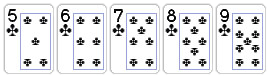 mani poker Scala Colore (Straight Flush)